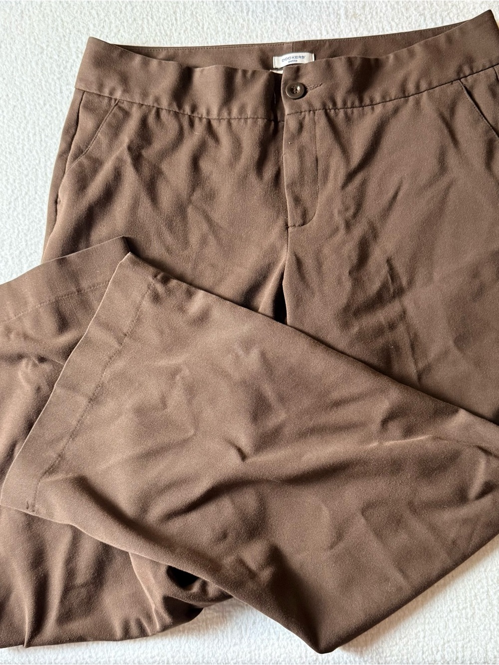 Dockers Curvy mid Rise Brown Dress Pants